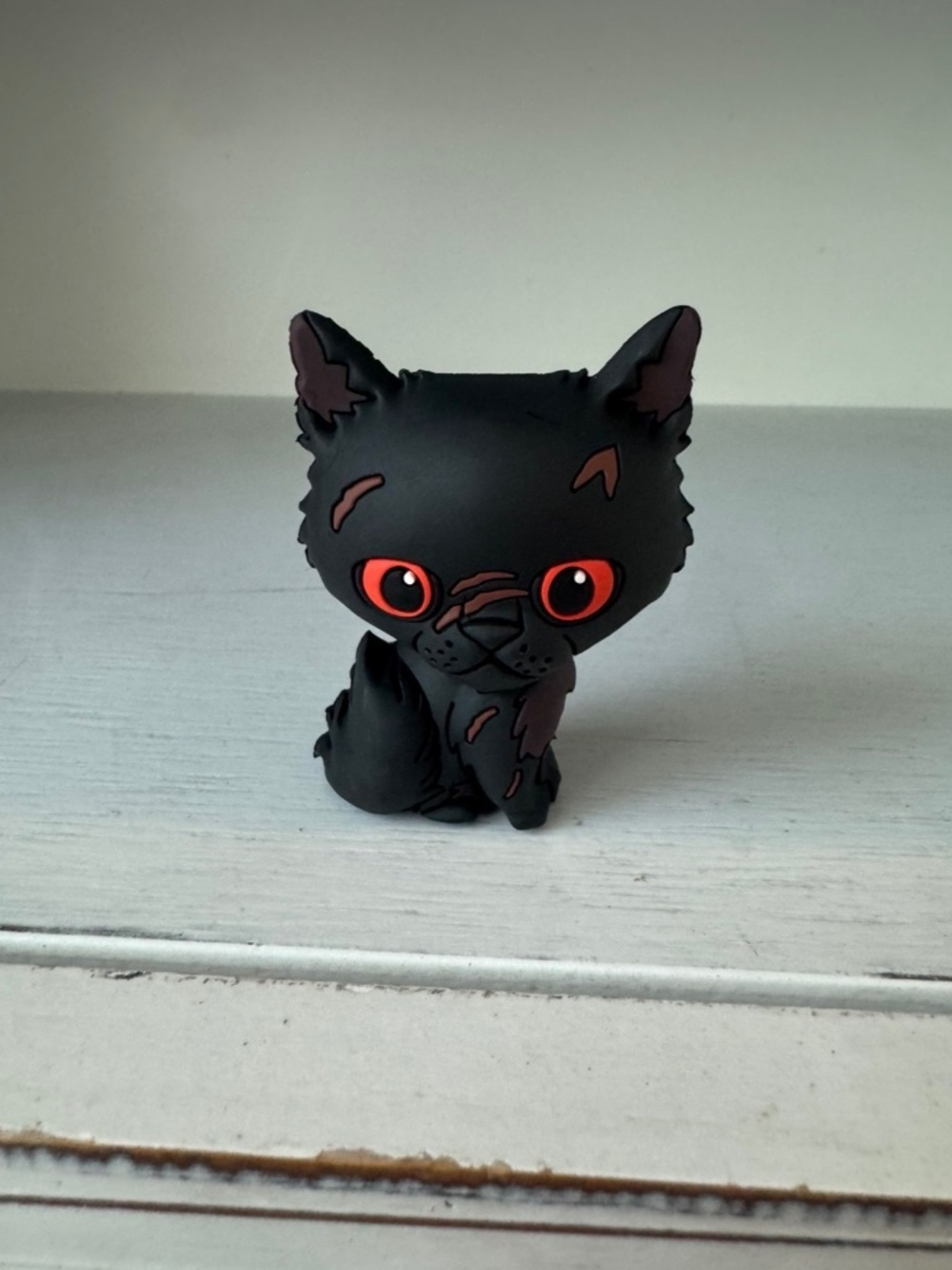 Warrior Cats Yellowtail Series 3 PVC Mini Figure Black Red‎ Eyes Collectible Toy